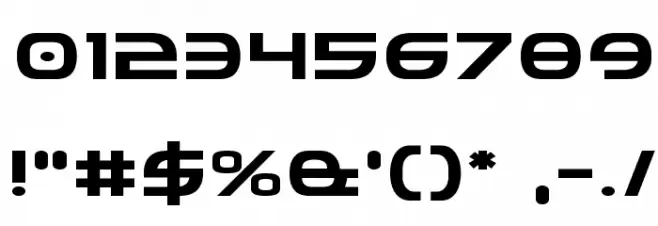 Federal Service Expanded Font OTHER CHARS