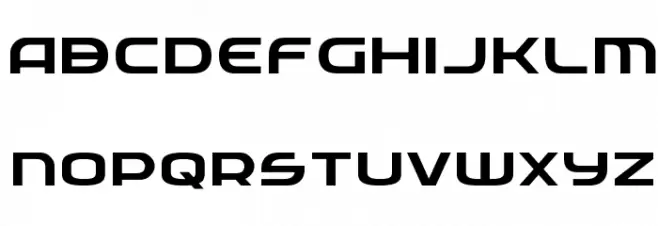 Federal Service Expanded Schriftart Kleinbuchstaben