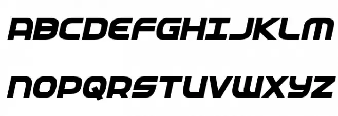 Federal Service ExtraBold Italic Fuentes MAYÚSCULAS