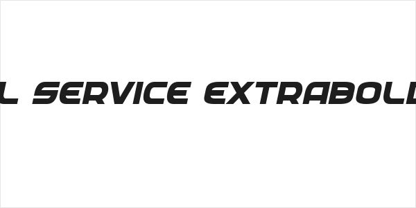Federal Service ExtraBold Italic Logo