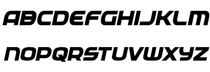 Federal Service ExtraBold Italic Font LOWERCASE