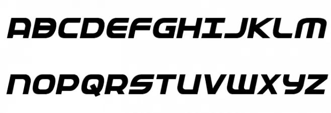 Federal Service ExtraBold Italic 字体 大写