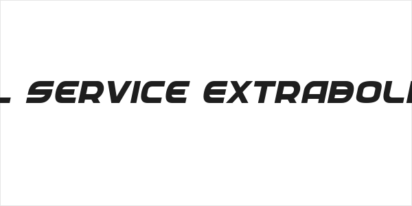 Federal Service ExtraBold Italic Logo