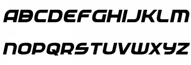 Federal Service ExtraBold Italic フォント 小文字