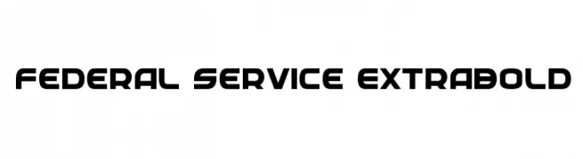 Federal Service ExtraBold  Descarca Fonturi Gratis