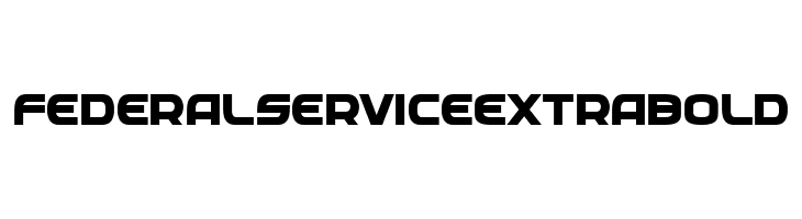 Federal Service ExtraBold  フリーフォントのダウンロード