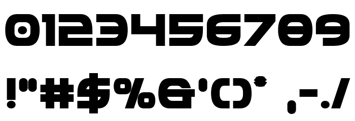 Federal Service ExtraBold Font OTHER CHARS