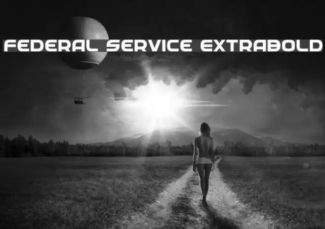 Federal Service ExtraBold Font examples