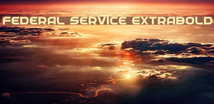 Federal Service ExtraBold Font examples