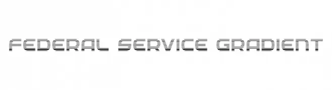 Federal Service Gradient  Descarca Fonturi Gratis