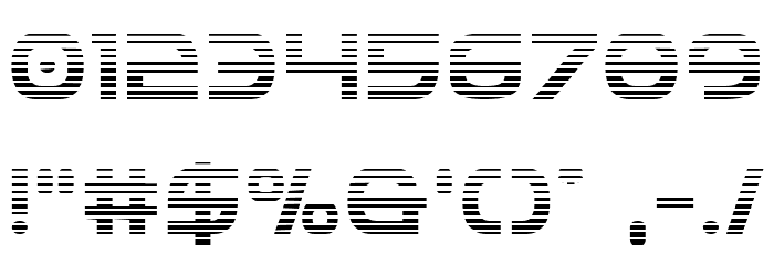 Federal Service Gradient Font OTHER CHARS