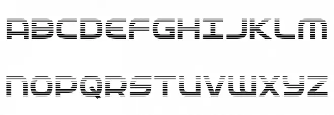 Federal Service Gradient Schriftart Groß
