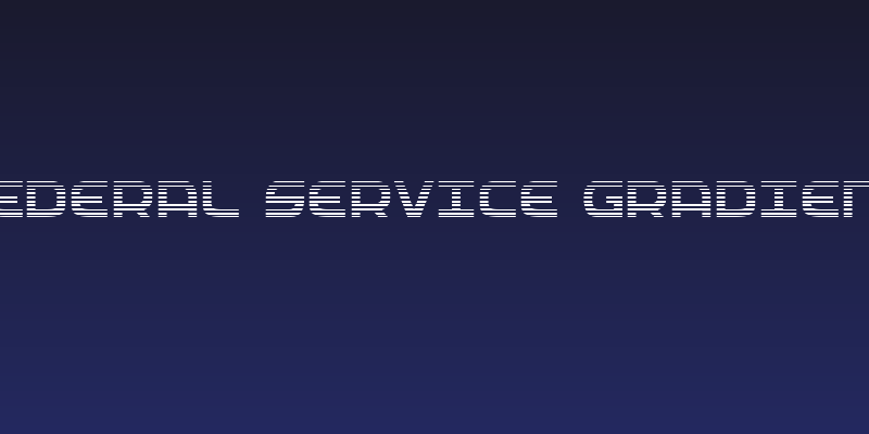 Federal Service Gradient Social Header