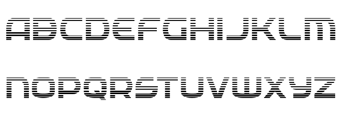 Federal Service Gradient Font LOWERCASE