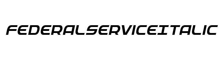 Federal Service Italic  नि: शुल्क फ़ॉन्ट्स डाउनलोड