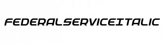 Federal Service Italic  Fuentes Gratis Descargar