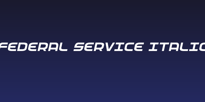 Federal Service Italic Social Header