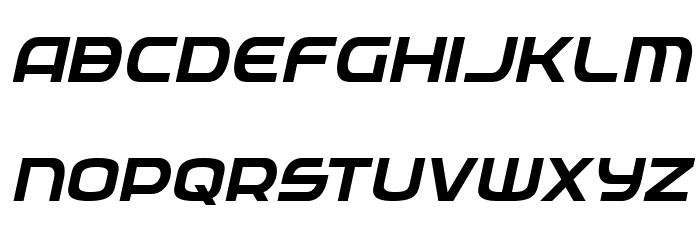 Federal Service Italic Font LOWERCASE