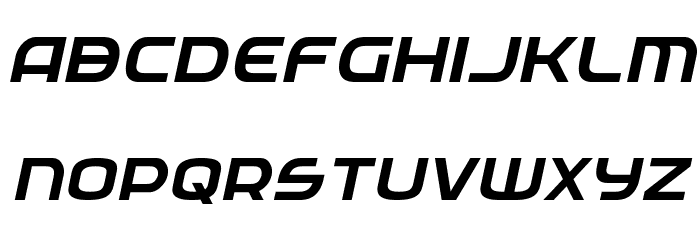 Federal Service Italic Font LOWERCASE