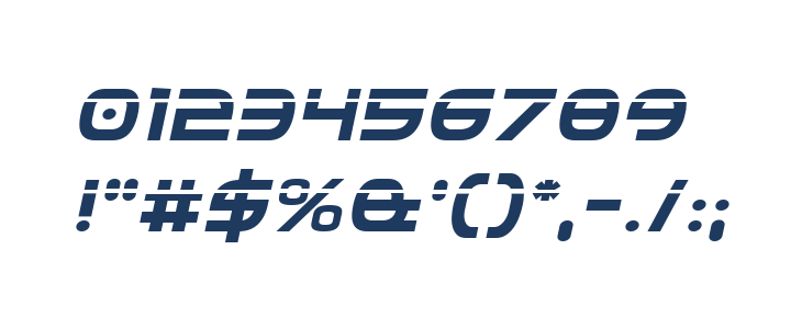 Federal Service Laser Italic Other Characters