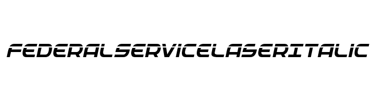 Federal Service Laser Italic  नि: शुल्क फ़ॉन्ट्स डाउनलोड