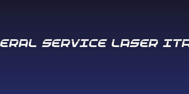 Federal Service Laser Italic Social Header