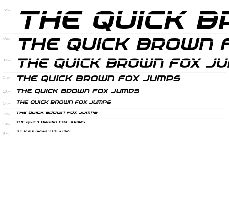 Federal Service Laser Italic Waterfall