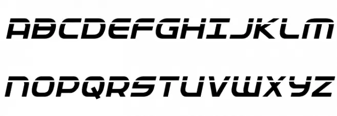 Federal Service Laser Italic Caratteri MAIUSCOLE