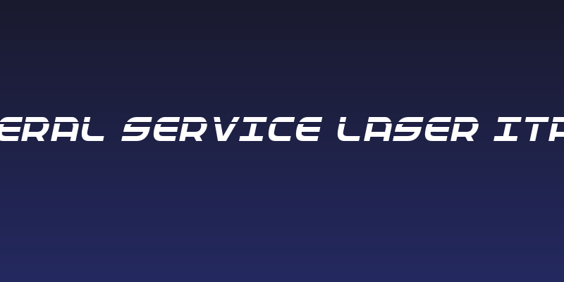 Federal Service Laser Italic Social Header