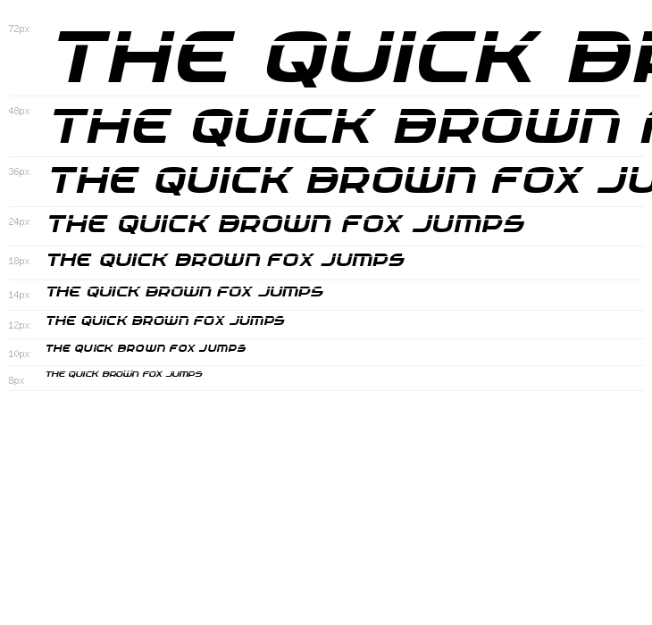 Federal Service Laser Italic Waterfall