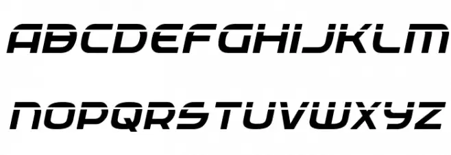 Federal Service Laser Italic خط أحرف صغيرة