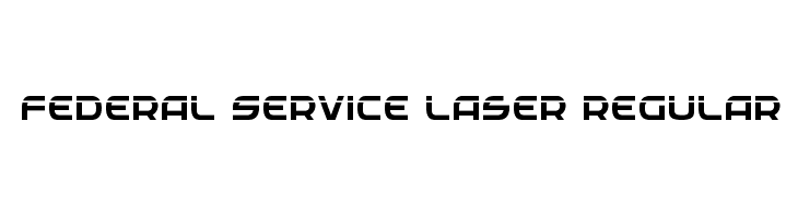 Federal Service Laser Regular  Скачать бесплатные шрифты