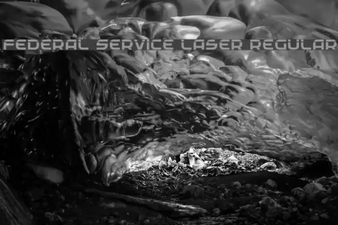 Federal Service Laser Regular Font examples