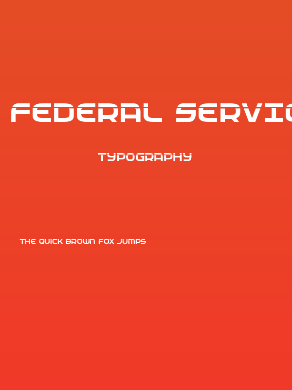 Federal Service Laser Poster