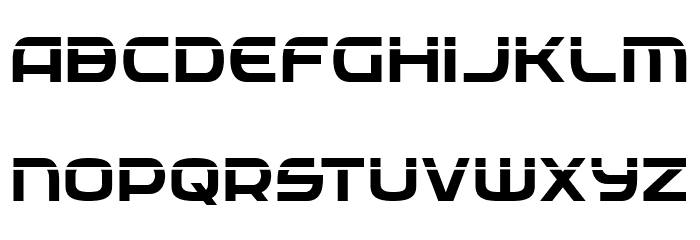 Federal Service Laser Font LOWERCASE