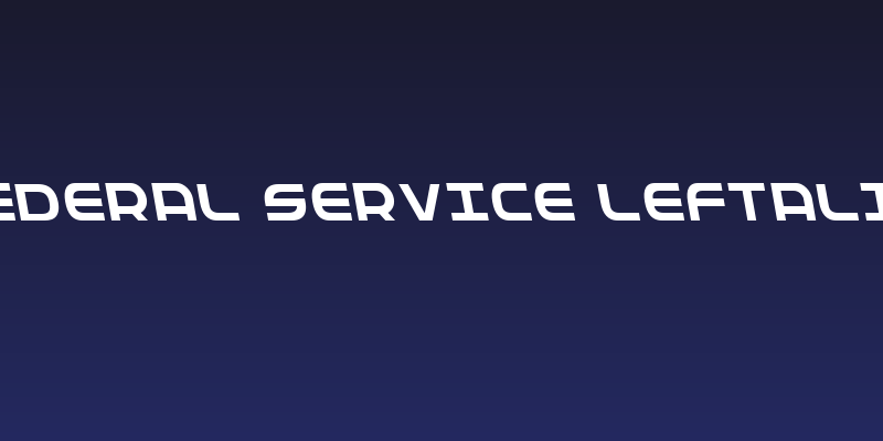Federal Service Leftalic Social Header