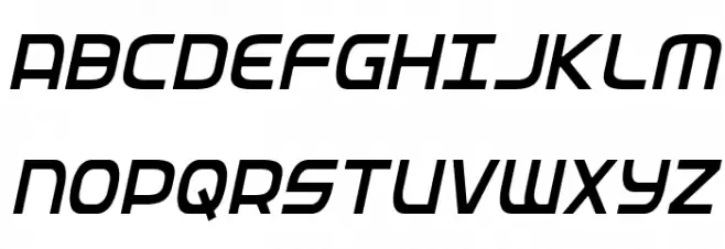 Federal Service Light Condensed Italic フォント 大文字