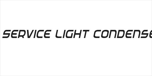 Federal Service Light Condensed Italic Logo