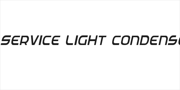 Federal Service Light Condensed Italic Logo
