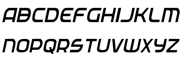 Federal Service Light Condensed Italic Font LOWERCASE