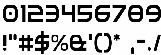 Federal Service Light Condensed Font OTHER CHARS
