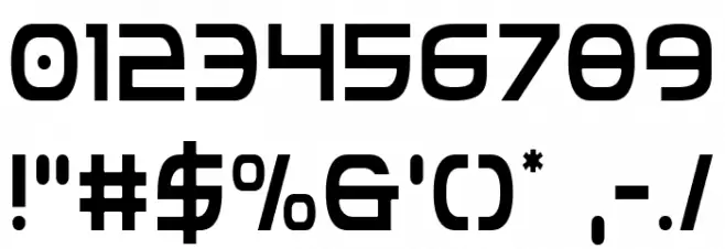 Federal Service Light Condensed Font OTHER CHARS