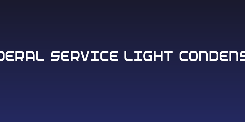Federal Service Light Condensed Social Header