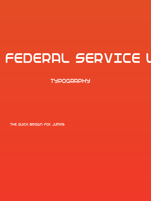 Federal Service Light Condensed Poster