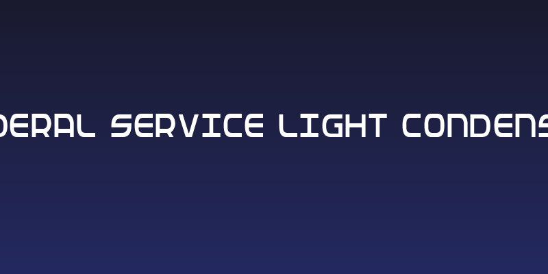 Federal Service Light Condensed Social Header