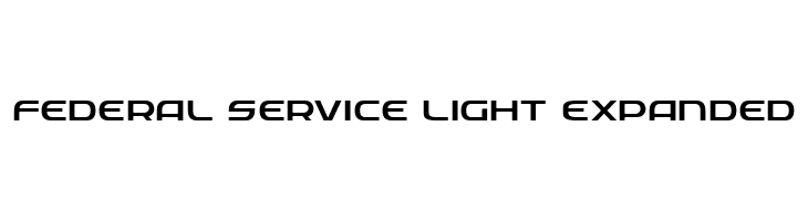 Federal Service Light Expanded  नि: शुल्क फ़ॉन्ट्स डाउनलोड