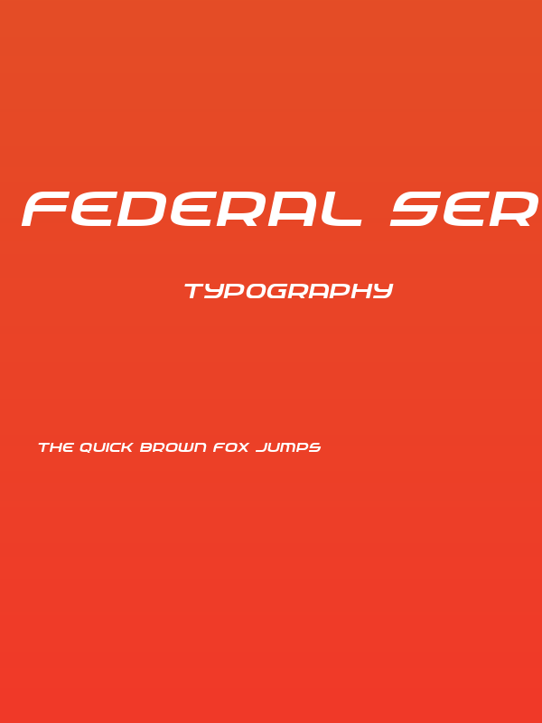 Federal Service Light ExpandedItalic Poster