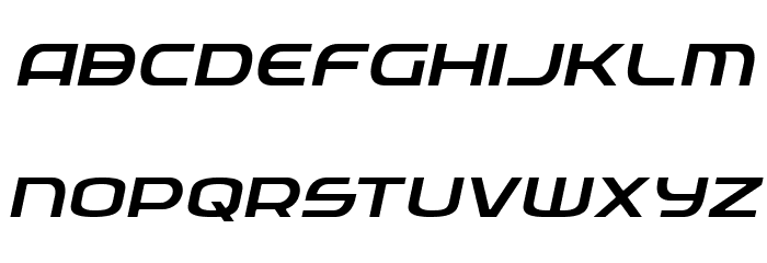 Federal Service Light ExpandedItalic Font LOWERCASE