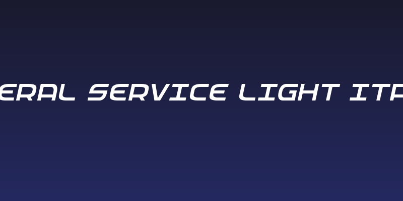 Federal Service Light Italic Social Header