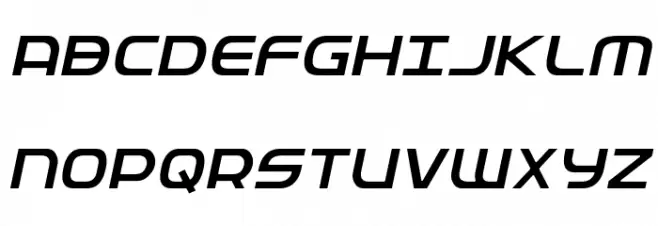 Federal Service Light Italic Caratteri MAIUSCOLE